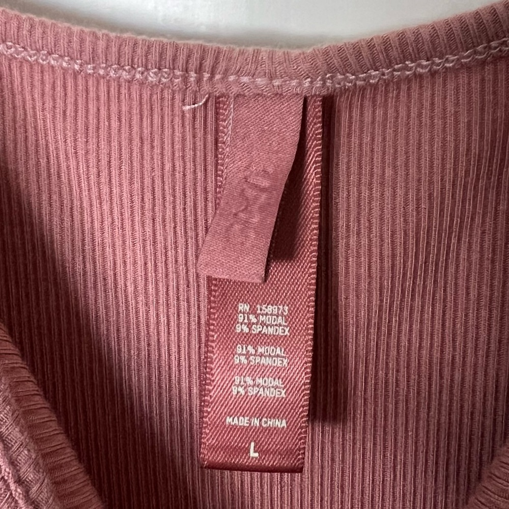 SKIMS Mauve/Rose Ribbed Dress - Picture 3 of 4